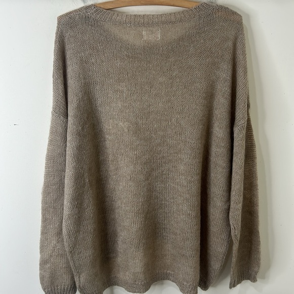 SUNDRY Mohair Wool Blend Lightweight Loose Knit Sweet Dreams Sweater Medium - Picture 14 of 16